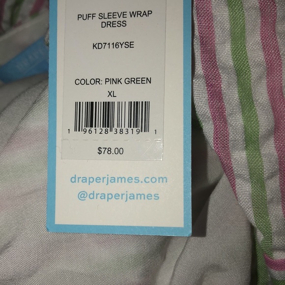Draper James Women’s Puff Sleeve Wrap Dress - Picture 4 of 8